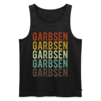 Garbsen City Rétro Vintage - Débardeur bio Premium Homme - noir - Devant - Michal (187cm)