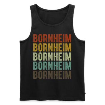 Bornheim City Rétro Vintage - Débardeur bio Premium Homme - noir - Devant - Michal (187cm)