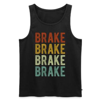 Brake City Retro Vintage - Men's Premium Organic Tank Top - black - Front - Michal (187cm)