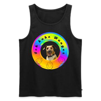 Ich habe Hunger auf Fleisch - Männer Premium Bio Tank Top - Schwarz - Vorne - Michal (187cm)
