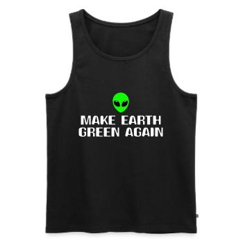Alien Gift Extraterrestrial Ufo Area 51 Sci-fi - Men's Premium Organic Tank Top - black - Front - Michal (187cm)