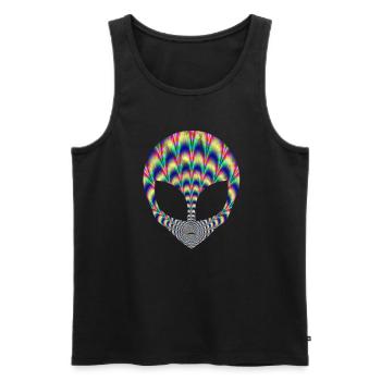 Alien Gift Extraterrestrial Ufo Area 51 Sci-fi - Men's Premium Organic Tank Top - black - Front - Michal (187cm)