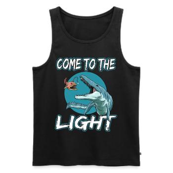 Come To The Light Elasmosaurus Laternenfisch - Männer Premium Bio Tank Top - Schwarz - Vorne - AI Model Male 178 light (178cm)