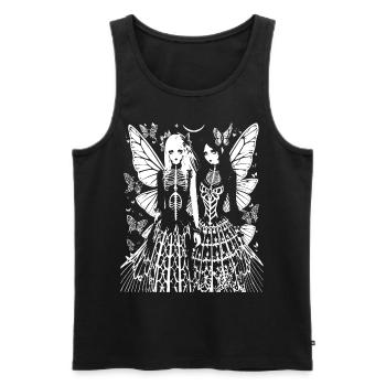 Fairycore Ästhetik Grunge Skelett Fee Goth G - Männer Premium Bio Tank Top - Schwarz - Vorne - AI Model Male 178 light (178cm)
