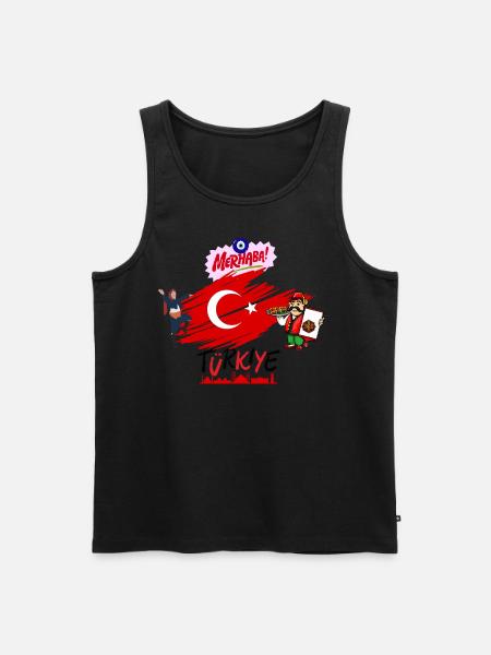 Turkiye Bro's on Fire - Men's Premium Organic Tank Top - black