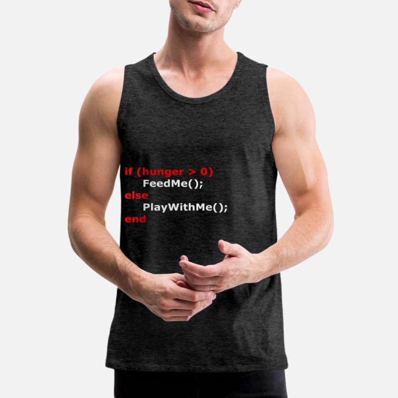 Coding If Hunger Men's Premium Organic Tank Top