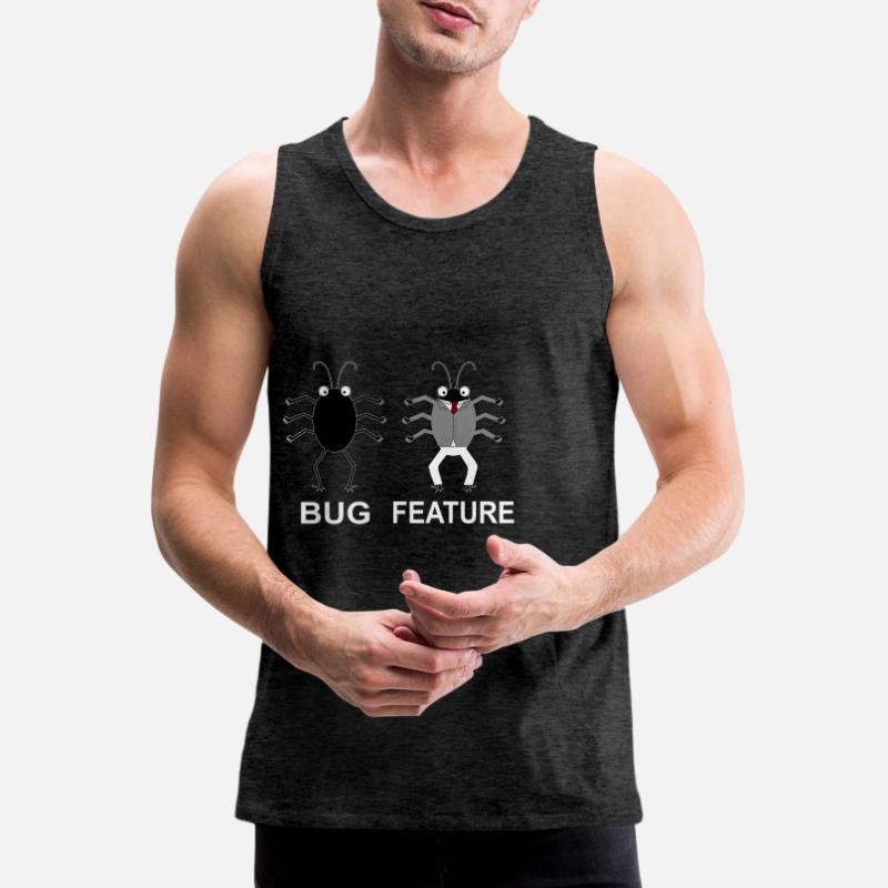 Bug Feature - Informatiker Programmierer Männer Premium Bio Tank Top