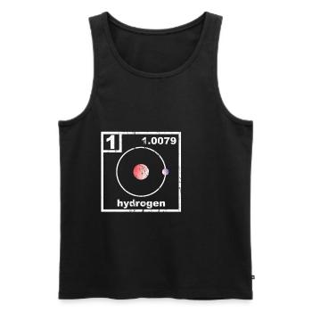 Hydrogen Periodic Table - Männer Premium Bio Tank Top - Schwarz - Vorne - Michal (187cm)