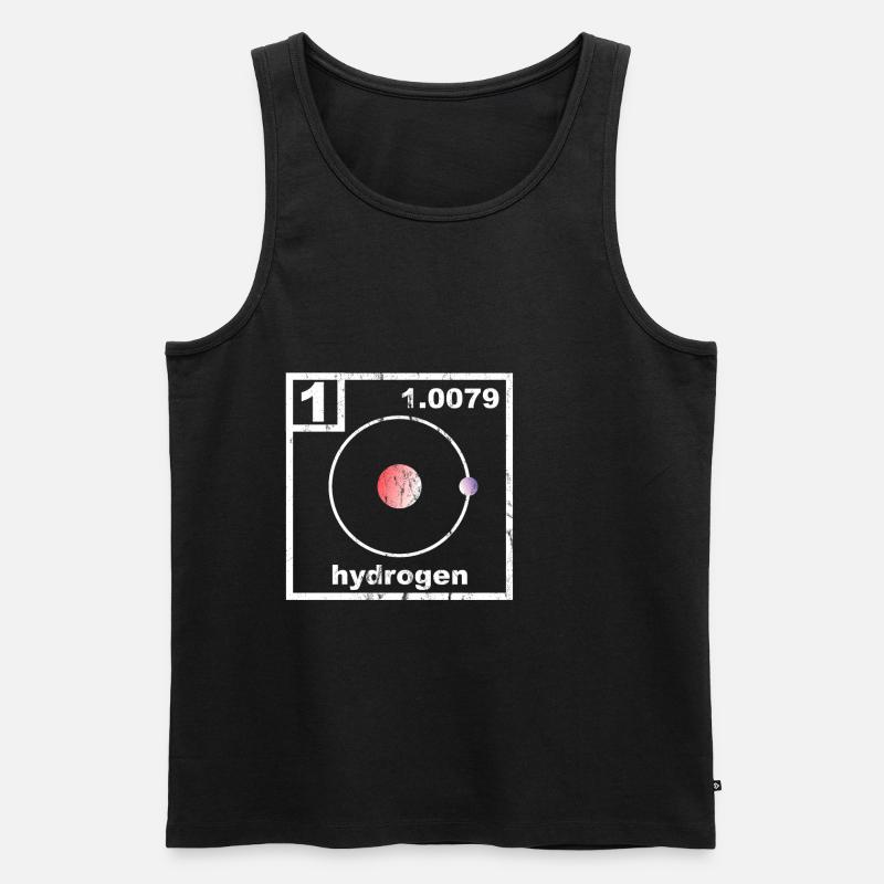 Hydrogen Periodic Table - Männer Premium Bio Tank Top - Schwarz