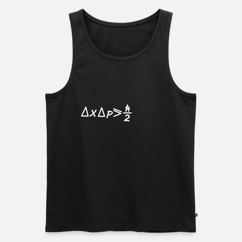 Quantum Mechanics Uncertainty - Physicist - Men's Premium Organic Tank Top - black