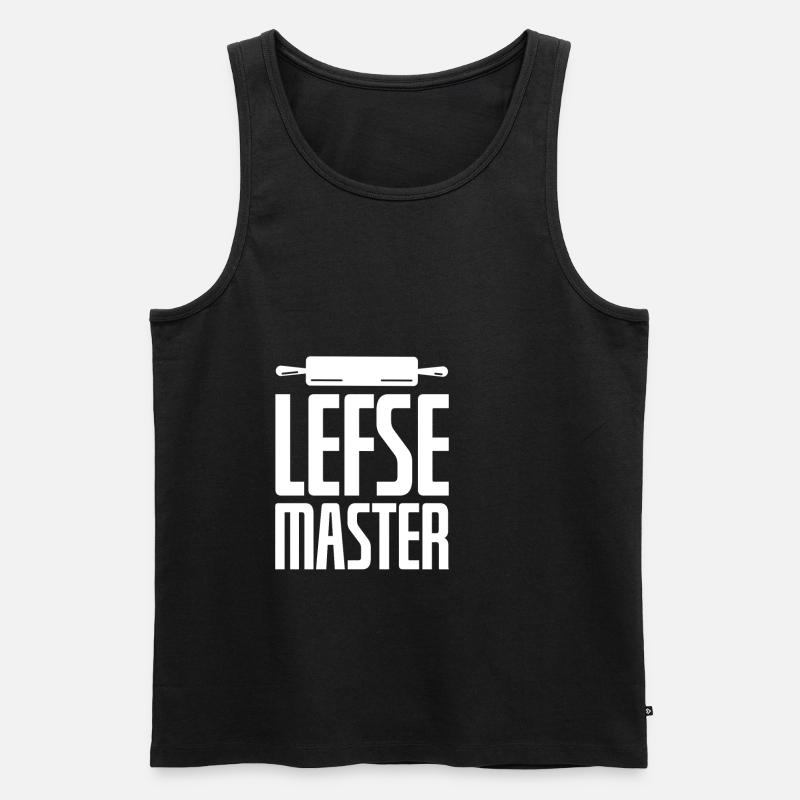 Lefse Master - Männer Premium Bio Tank Top - Schwarz