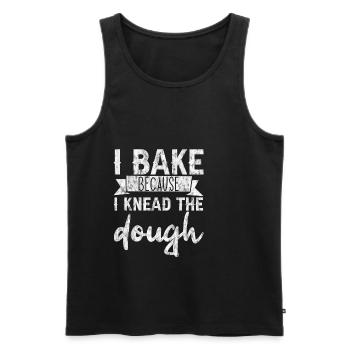 I Bake Because I Knead The Dough 3 - Men's Premium Organic Tank Top - black - Front - AI Model Male 178 light (178cm)