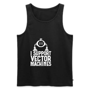 I Support Vector Machines 2 - Men's Premium Organic Tank Top - black - Front - Michal (187cm)