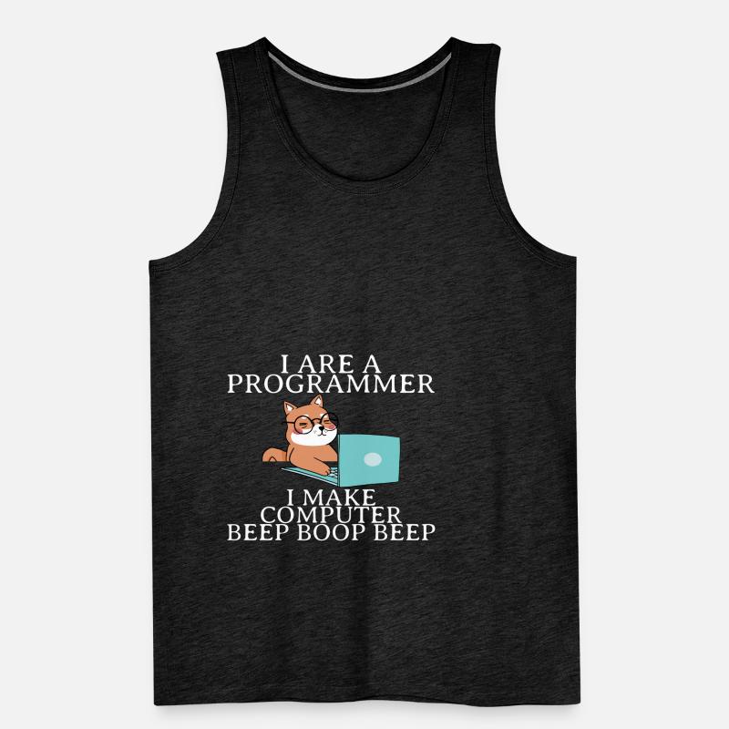 I Are A Programmer I Make Computer Beep Boop Beep4 Männer Premium Bio Tank Top
