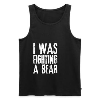 Je combattais un ours 10 - Débardeur bio Premium Homme - noir - Devant - Michal (187cm)