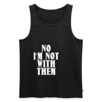No I'm Not With Them 8 - Men's Premium Organic Tank Top - black - Front - Michal (187cm)