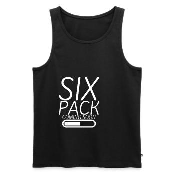 Six Pack à venir 15 - Débardeur bio Premium Homme - noir - Devant - Michal (187cm)