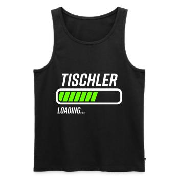 Tischler Loading Ladebalken - Männer Premium Bio Tank Top - Schwarz - Vorne - Michal (187cm)