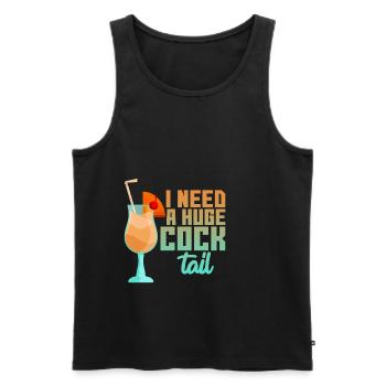 J’ai besoin d’un énorme cocktail 4 - Débardeur bio Premium Homme - noir - Devant - Michal (187cm)