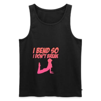 I Bend So I Don't Break 2 - Men's Premium Organic Tank Top - black - Front - Michal (187cm)