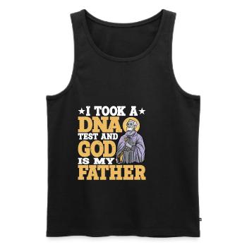 I Took A DNA Test And God Is My Father 16 - Männer Premium Bio Tank Top - Schwarz - Vorne - AI Model Male 178 light (178cm)