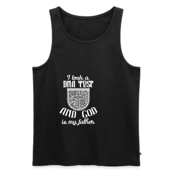 I Took A DNA Test And God Is My Father 9 - Männer Premium Bio Tank Top - Schwarz - Vorne - AI Model Male 178 light (178cm)