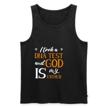 I Took A DNA Test And God Is My Father 7 - Männer Premium Bio Tank Top - Schwarz - Vorne - AI Model Male 178 light (178cm)