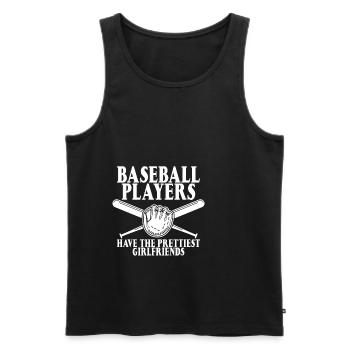 Baseball Players Have The Prettiest Girlfriends 3 - Männer Premium Bio Tank Top - Schwarz - Vorne - Michal (187cm)