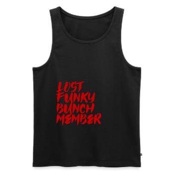 Lost Funky Bunch Member 3 - Men's Premium Organic Tank Top - black - Front - AI Model Male 178 light (178cm)