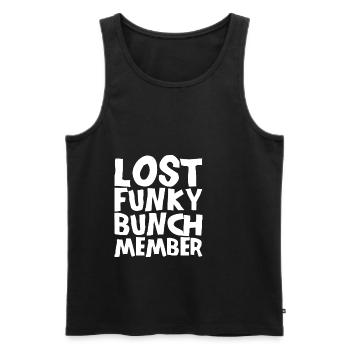 Lost Funky Bunch Member 4 - Men's Premium Organic Tank Top - black - Front - AI Model Male 178 light (178cm)