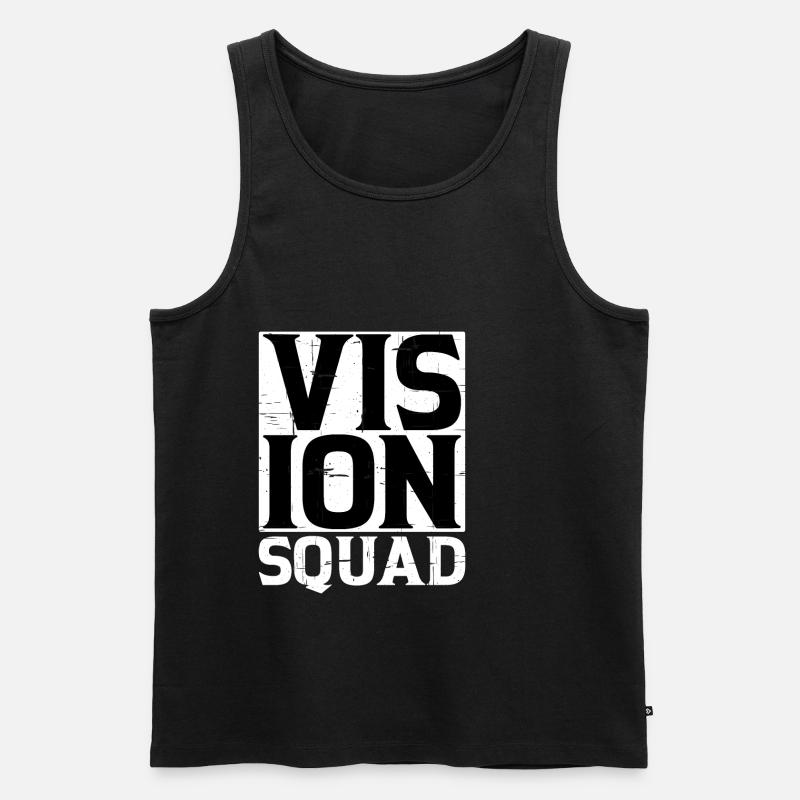 Vision Squad 4 - Männer Premium Bio Tank Top - Schwarz