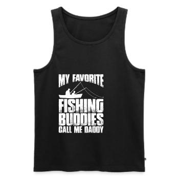 My Favorite Fishing Buddies Call Me Daddy 2 - Men's Premium Organic Tank Top - black - Front - Michal (187cm)