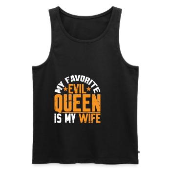 My Favorite Evil Queen Is My Wife 10 - Men's Premium Organic Tank Top - black - Front - Michal (187cm)