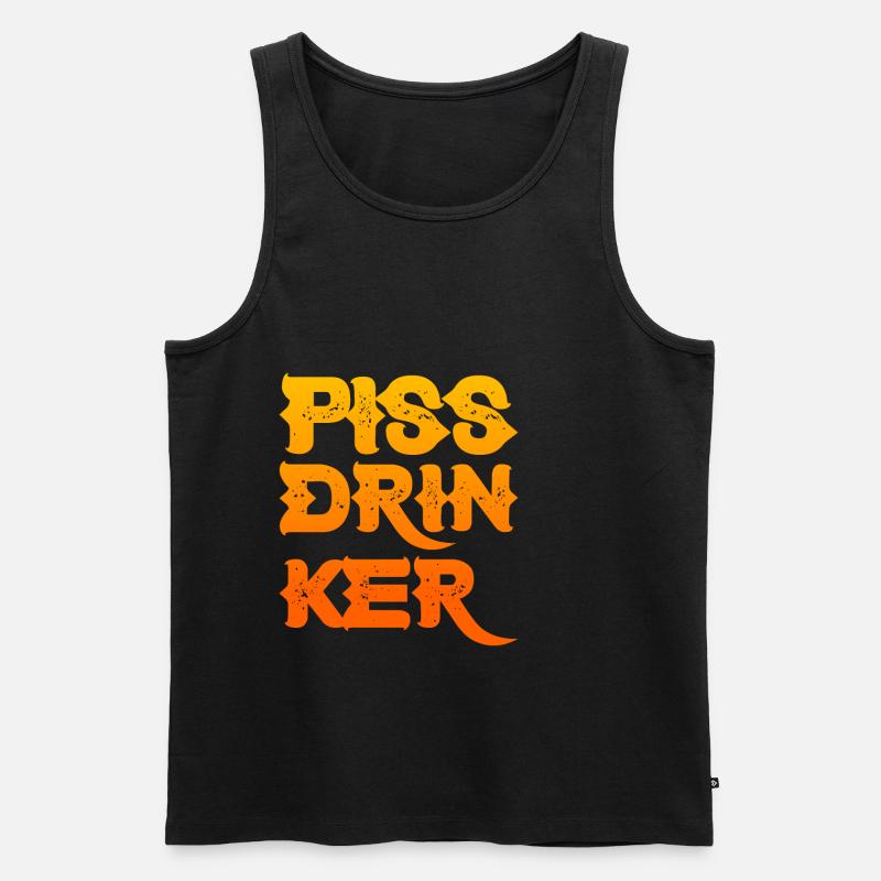 Piss Drinker 27 - Männer Premium Bio Tank Top - Schwarz