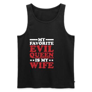 My Favorite Evil Queen Is My Wife 8 - Men's Premium Organic Tank Top - black - Front - Michal (187cm)