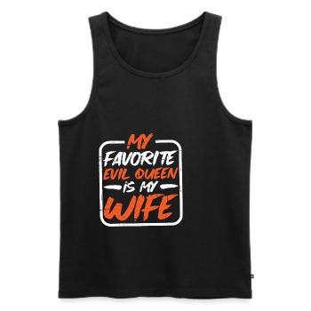 My Favorite Evil Queen Is My Wife 9 - Men's Premium Organic Tank Top - black - Front - Michal (187cm)