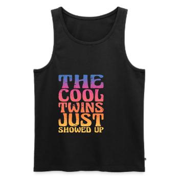 The Cool Twins Just Showed Up 12 - Men's Premium Organic Tank Top - black - Front - Michal (187cm)