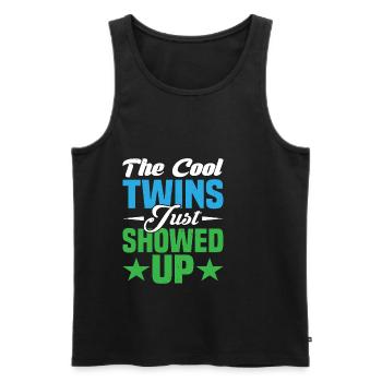 The Cool Twins Just Showed Up 13 - Men's Premium Organic Tank Top - black - Front - Michal (187cm)