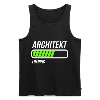 Architekt Loading Ladebalken - Männer Premium Bio Tank Top - Schwarz - Vorne - Michal (187cm)