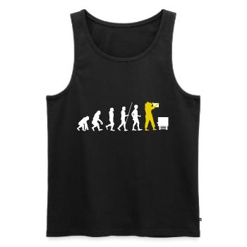 Imkerei Evolution Imker Bienen Geschenk - Männer Premium Bio Tank Top - Schwarz - Vorne - AI Model Male 178 light (178cm)