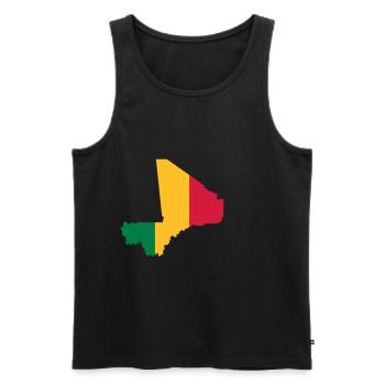 Mali - Men's Premium Organic Tank Top - black - Front - AI Model Male 178 light (178cm)
