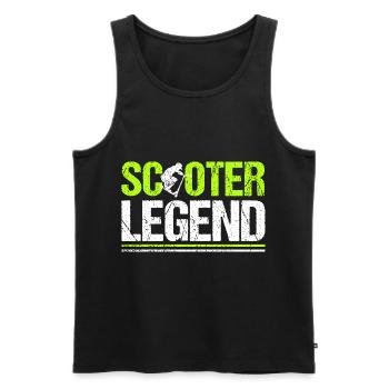 Scooter Legend Stuntscooter Stunt Roller - Männer Premium Bio Tank Top - Schwarz - Vorne - AI Model Male 178 light (178cm)