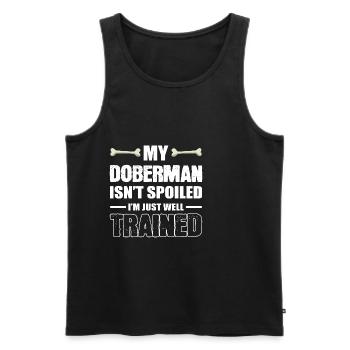 Einfach gut ausgebildet Tiertrainer Geschenk - Männer Premium Bio Tank Top - Schwarz - Vorne - Michal (187cm)