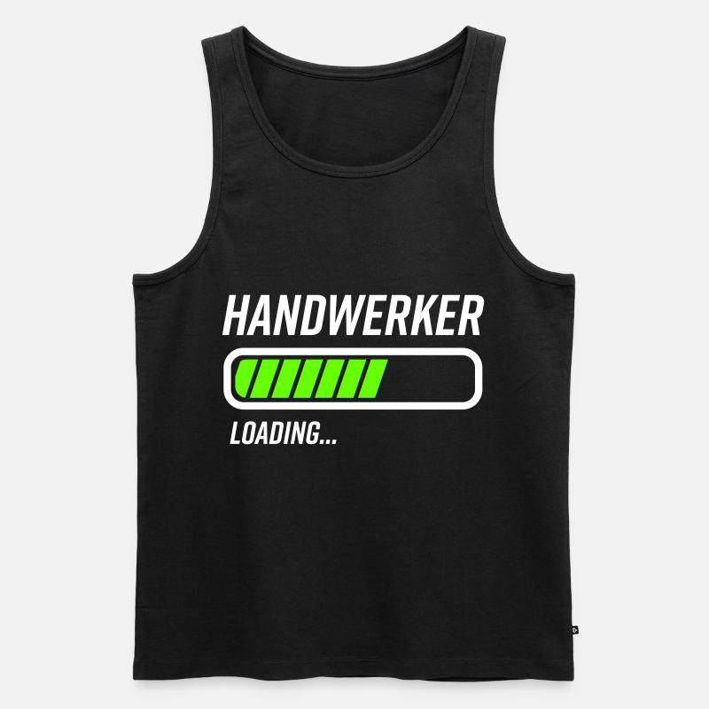 Handwerker Humor Geschenk - Männer Premium Bio Tank Top - Schwarz