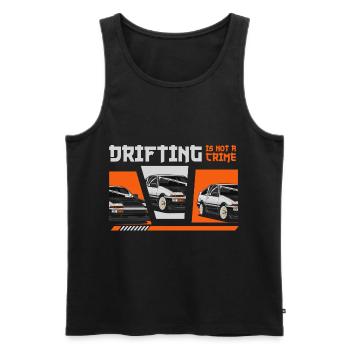 Motorsport Sportwagen Asphalt Mechaniker - Männer Premium Bio Tank Top - Schwarz - Vorne - Michal (187cm)