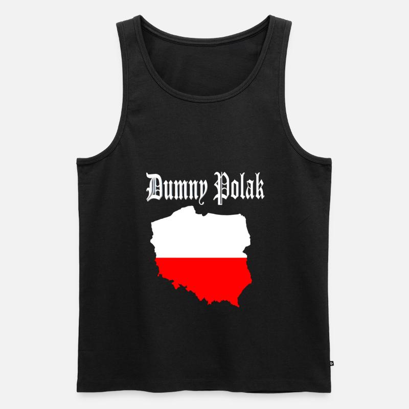 Polen Design - Männer Premium Bio Tank Top - Schwarz