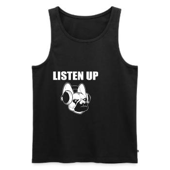 Écoutez Musician Poison - Débardeur bio Premium Homme - noir - Devant - Michal (187cm)