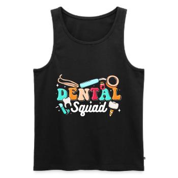 Dentist Specialist - Men's Premium Organic Tank Top - black - Front - AI Model Male 178 light (178cm)