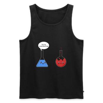 Vous êtes la science sur-réagissant T-shirt Science Shirt - Débardeur bio Premium Homme - noir - Devant - Michal (187cm)