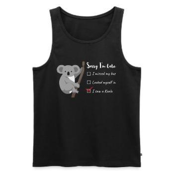Désolé j'ai vu un Koala Australia Animal Zoo - Débardeur bio Premium Homme - noir - Devant - Michal (187cm)
